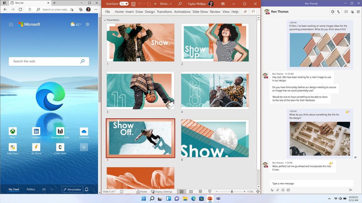 Windows 11 Pro – Snap Layouts ablakelrendezés