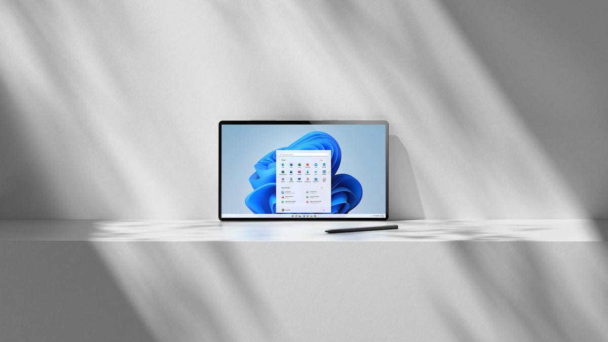 Windows 11 Home táblagépen – érintőképernyős felület