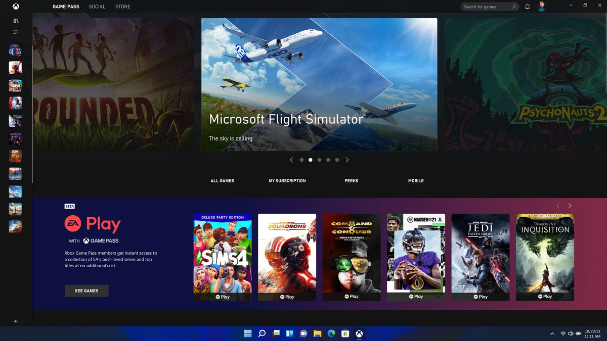 Windows 11 Pro – Xbox Game Pass a Microsoft Store-ban