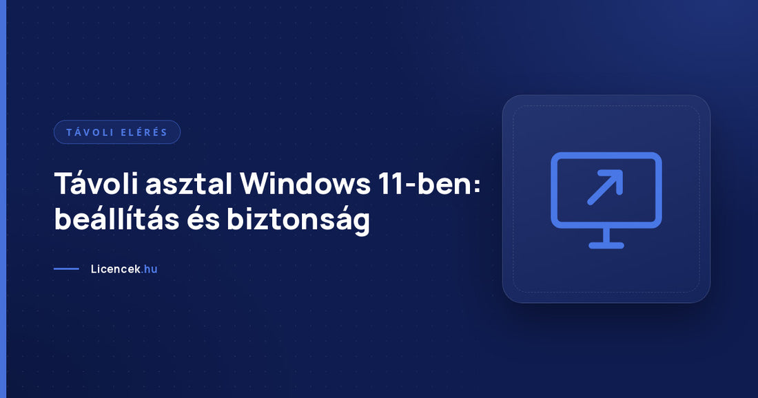 Távoli asztal Windows 11-ben: beállítás és biztonság