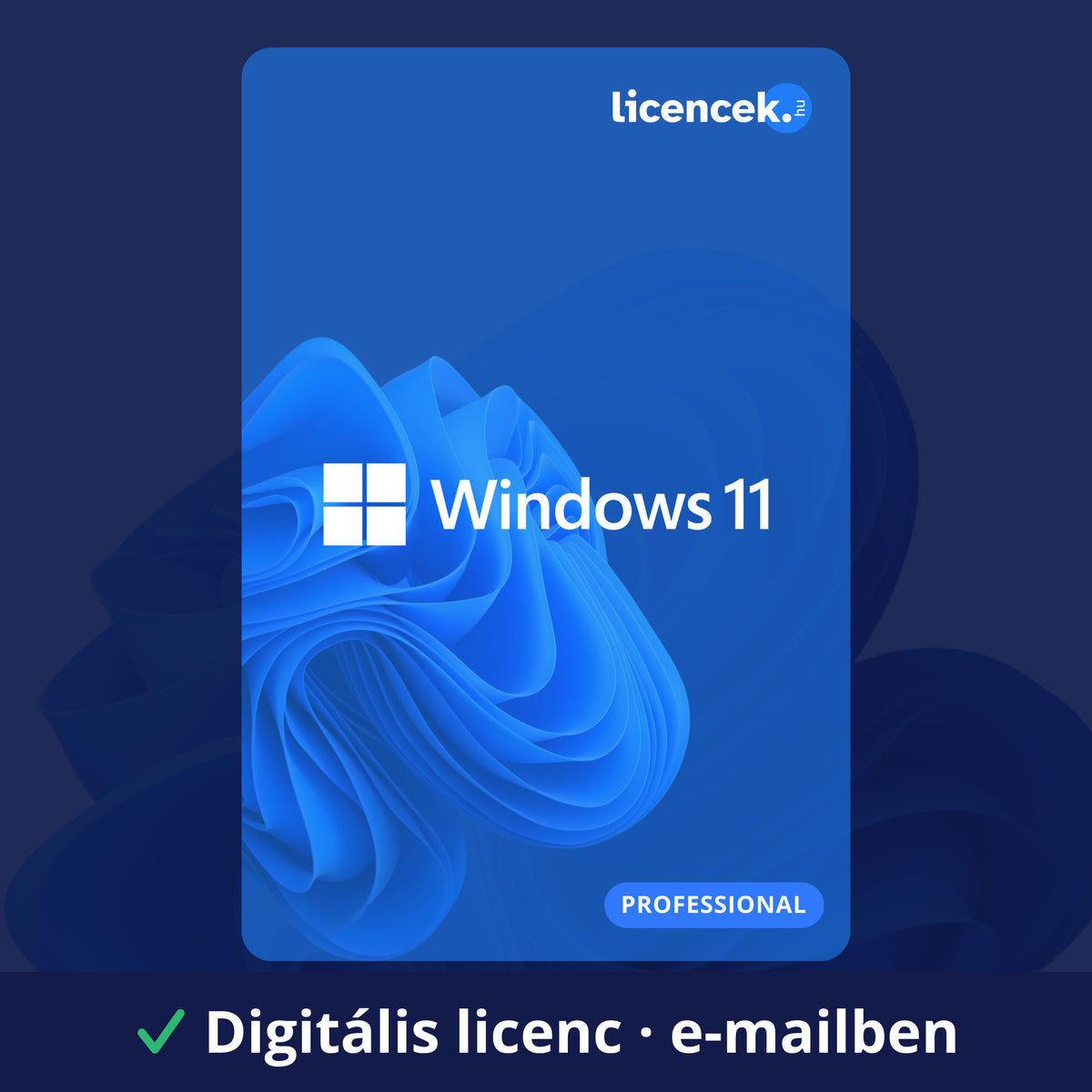 Windows 11 Pro digitális licenc – termékkulcs e-mailben